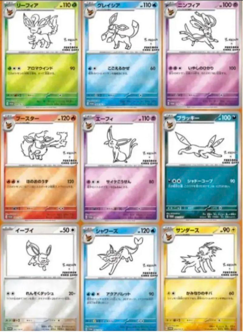 Pokemon Card Yu Nagaba Eevee's card Special Promo card complete set 