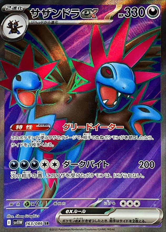 hydrogen pokemon card Hydreigon ex SR 163/086 White Flare