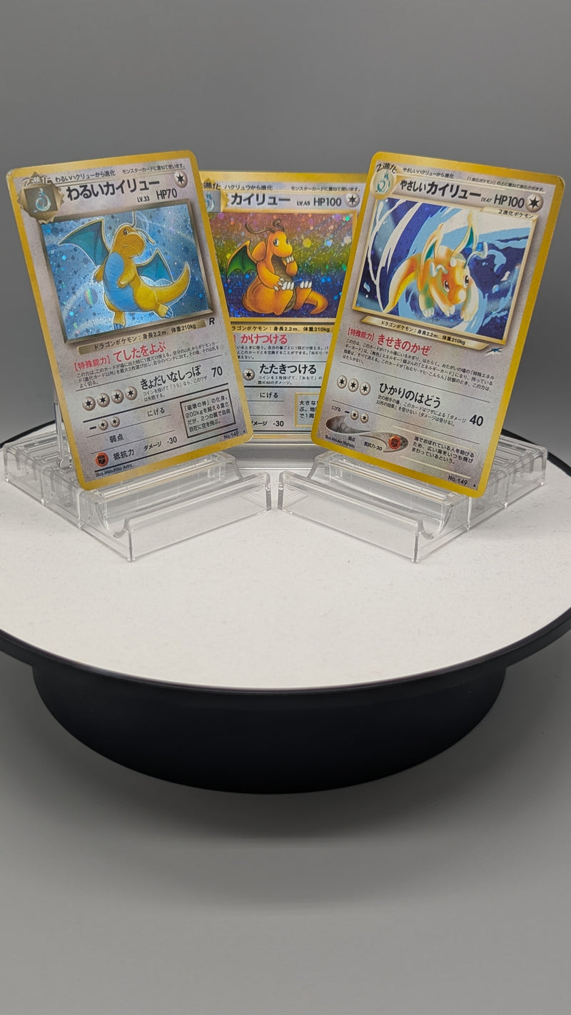 Old Back Dragonite Pokemon Special Set 3 cards
