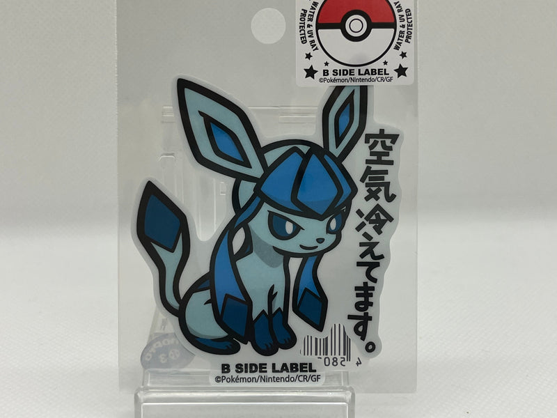 Glaceon Sticker - B SIDE LABEL Pokemon Center Original　　　　　　　　